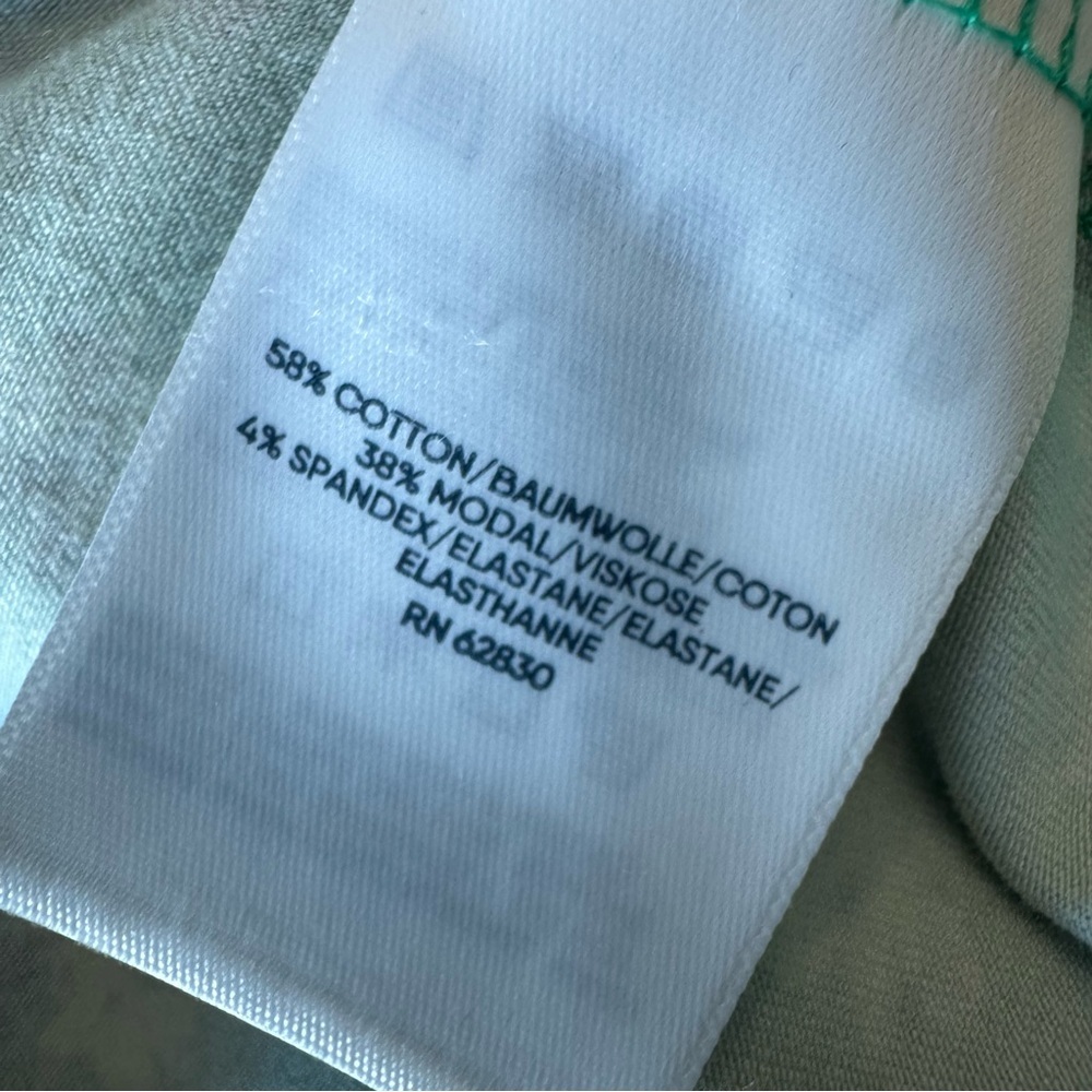 Lands’ End Fit & Flare Floral Dress Green White Size M Petite - Picture 10 of 11